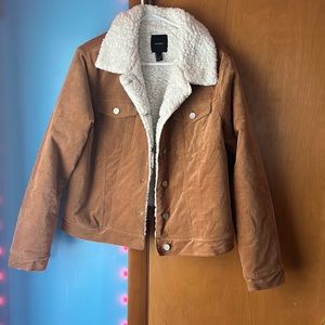 Jacket with Sherpa on the inside forever 21 size L